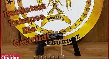 Ruhsatsız Tabanca Ele Geçirildi