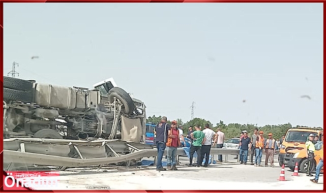 TIR devrildi: Sürücü Öldü!