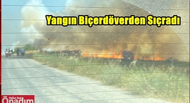 Uzunköprü'de Onlarca Dekar Ekili Alan Kül Oldu