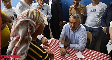 Vali Sezer Menzilahirlilerinin Dertlerini Dinledi
