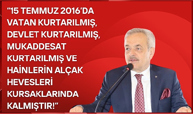 15 Temmuz gecesi tarih sahnesinde sergilediği onurlu ve kahraman duruşunu tekrar göstermiş ve hainlere geçit vermemiştir!