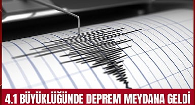 4.1 Büyüklüğünde Deprem Meydana Geldi 