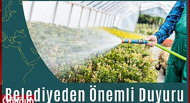 Belediye’den Önemli Duyuru