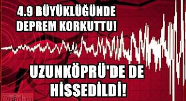 Çanakkale'de 4.9 Büyüklüğünde Deprem Meydana Geldi!