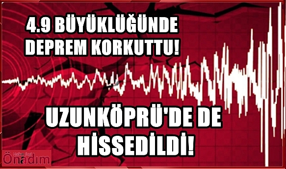 Çanakkale'de 4.9 Büyüklüğünde Deprem Meydana Geldi!