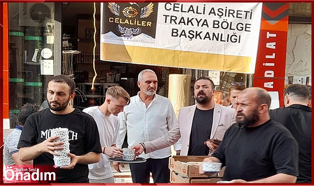 Celali Aşireti Trakya Bölgesi Tarafından Aşure Dağıtımı Yapıldı