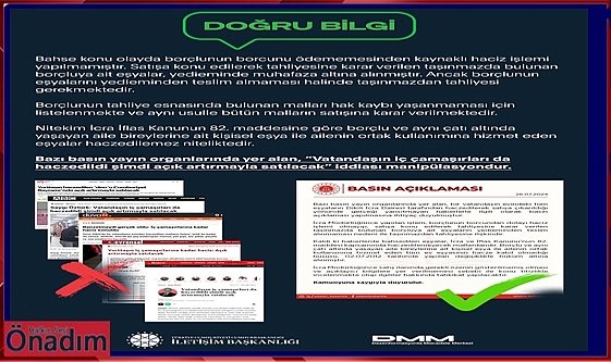 ‘Donunu Bile İcrayla Aldılar’ Haberlerine Yalanlama!