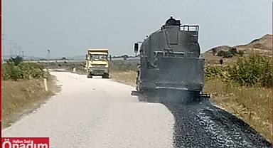 Edirne Valiliği Köy Yollarında Asfalt Çalışmalarına Devam Ediyor