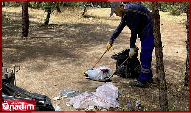 Kent Ormanında Temizlik Çalışmaları Devam Ediyor