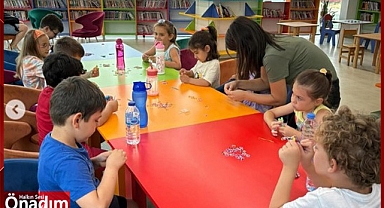 Kütüphaneden çocuklara eğlenceli etkinlik