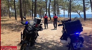 Motosikletli Timler Yangın Devriyesinde