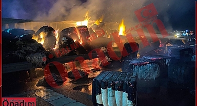 Pamuk Yüklü Tır Saniyeler İçinde Küle Döndü