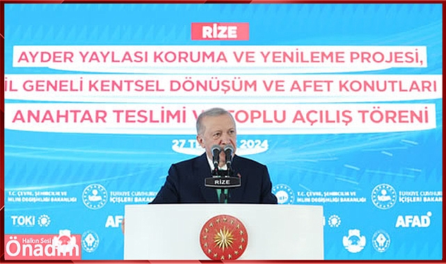 “Rize ve diğer 80 ilimiz için çalışmaya, hayalleri tek tek gerçekleştirmeye devam edeceğiz”