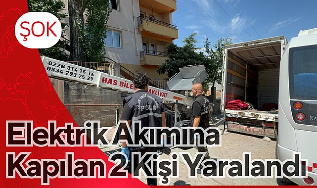 Şok! Elektrik akımına kapılan 2 kişi yaralandı