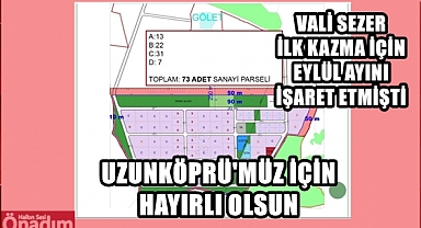 Uzunköprü Atatürk OSB Projesinde Yer Tahsisi Onaylandı!