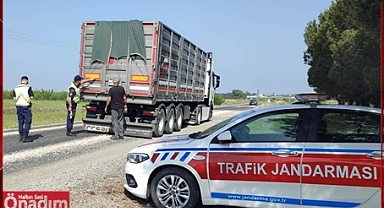 Uzunköprü’de Yük Taşıyan Araçlara Sıkı Denetim