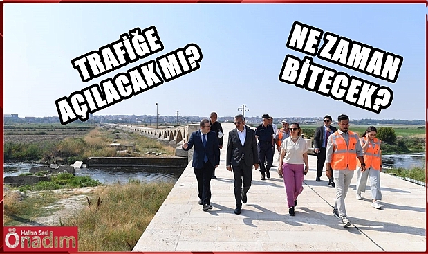 Vali Sezer Tarihi Köprüdeki Restorasyon Çalışmalarını İnceledi
