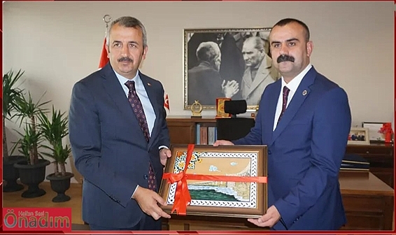 Vali Sezer Uzunköprü Belediye Başkanı Martin’i Ziyaret Etti
