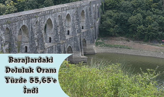 Barajlardaki Doluluk Oranı Yüzde 55,65'e İndi