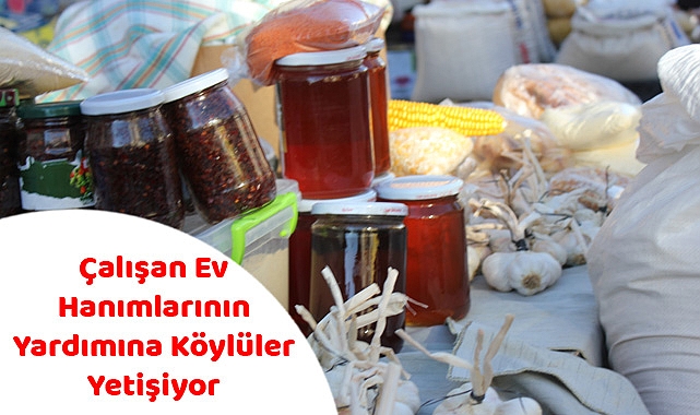 Çalışan Ev Hanımlarının Yardımına Köylüler Yetişiyor