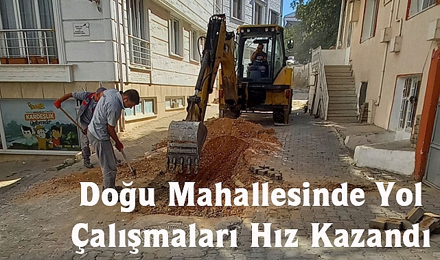 Doğu Mahallesinde Yol Çalışmaları Hız Kazandı