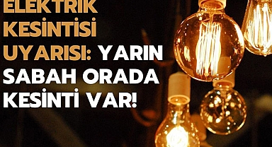 Elektrik Kesintisi Uyarısı