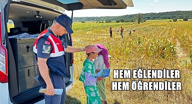 Jandarmadan Uzunköprülü Miniklere Önemli Bilgiler