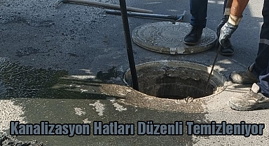 Kanalizasyon Hatları Düzenli Temizleniyor