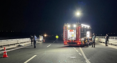Otomobille Çarpışan Motosikletteki Sürücü Öldü