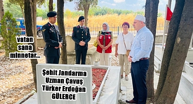 Şehit Gülerce Kabri Başında Anıldı