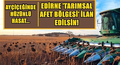 Trakya 'Tarımsal Afet Bölgesi' İlan Edilsin!