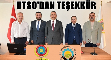 UTSO Başkanı Akalın 'Atatürk Organize Sanayi Bölgesi Projesi' İçin Teşekkür Metni Yayınladı!