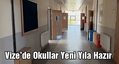 Vize'de Okullar Yeni Yıla Hazır