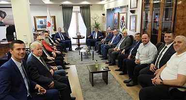 Başkan Bulut Ziyaretçilerini Ağırladı