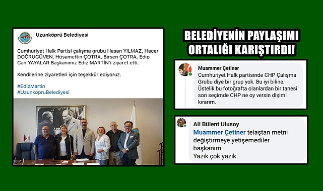CHP'li Belediyenin Paylaşımına CHP'li Meclis Üyelerinden Tepki
