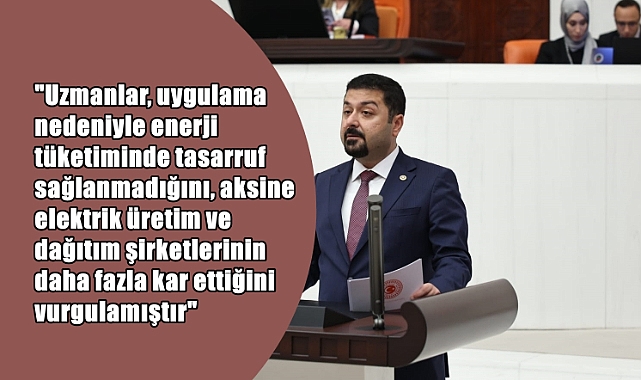 CHPli Yazgan Kalıcı Yaz Saati Uygulamasını ve Sorunları Meclis Gündemine Taşıdı
