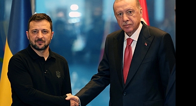 Cumhurbaşkanı Erdoğan’ın, Ukrayna Cumhurbaşkanı Zelenskiy’le görüştü