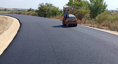 Edirne- Uzunköprü Sahili Yolu’ndaki Sıcak Asfalt Çalışmaları Tamamlandı
