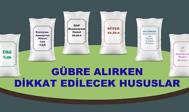 Gübre Alırken Dolandırılmayın!