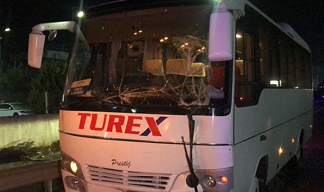 İşçi servislerinin çarpışması sonucu 10 işçi hafif yaralandı
