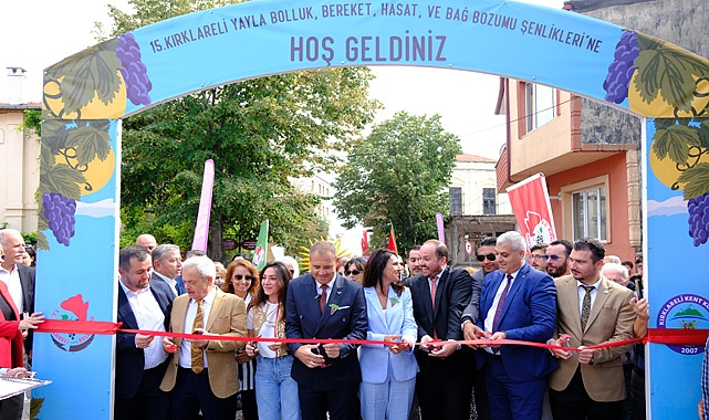 Kırklareli'nde Bağ Bozumu Şenlikleri Başladı