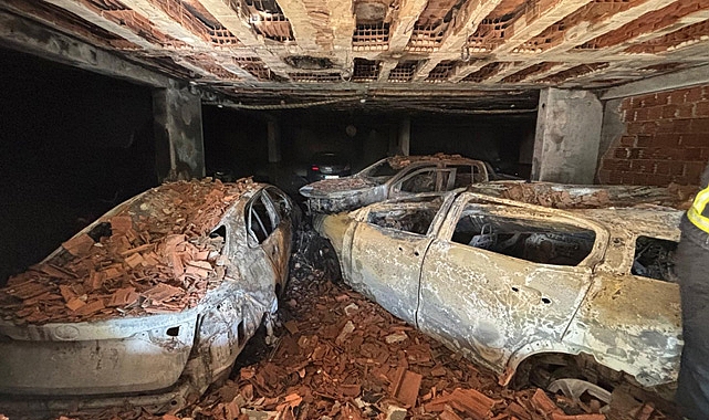 Kırklareli'nde site otoparkında çıkan yangında 1 kişi hayatını kaybetti