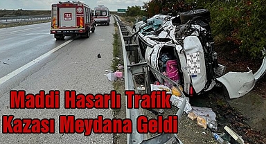 Maddi Hasarlı Trafik Kazası Meydana Geldi
