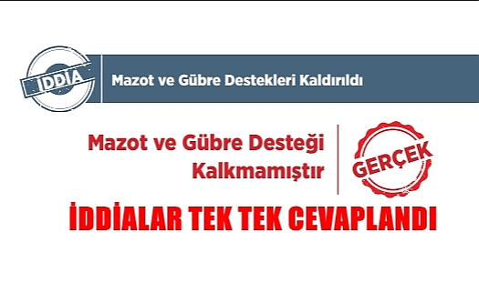 Tarım ve Orman Bakanlığı’ndan ‘İddialar ve Gerçekler’ Kitapçığı