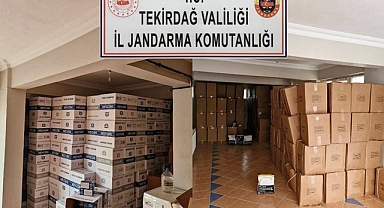 Tekirdağ'da 1 Milyon 600 Bin Makaron Ele Geçirildi
