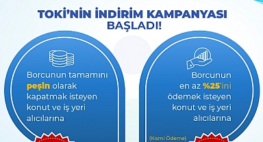 TOKİ’den Yılın Kampanyası Başladı! Borcunu Peşin Ödeyene Yüzde 25…