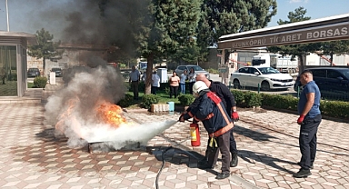 UZTB Personeline Yangın Söndürme Eğitimi Verildi
