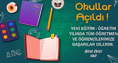 Vali Ekici, Öğrenci ve Öğretmenlerin İlköğretim Haftası’nı Kutladı