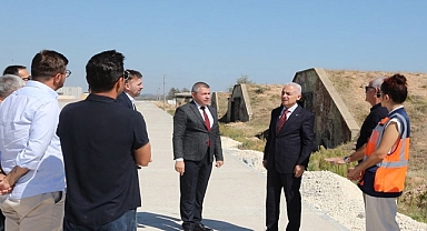 Vali Turan Organize Sanayi Bölgesi 3. Kısım Alt Yapı çalışmalarını yerinde inceledi