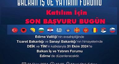 “Balkan Şehirleri İş Birliği Platformu” Edirne’de Düzenlenecek: Katılım İçin SON BAŞVURU BUGÜN